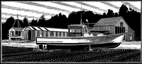 Maine Lobster Boat, Bridges Point Boat Yard
