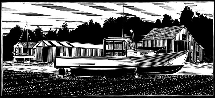 Maine Lobster Boat, Bridges Point Boat Yard