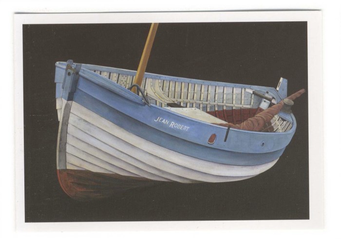 Norfolk Crabber folding card